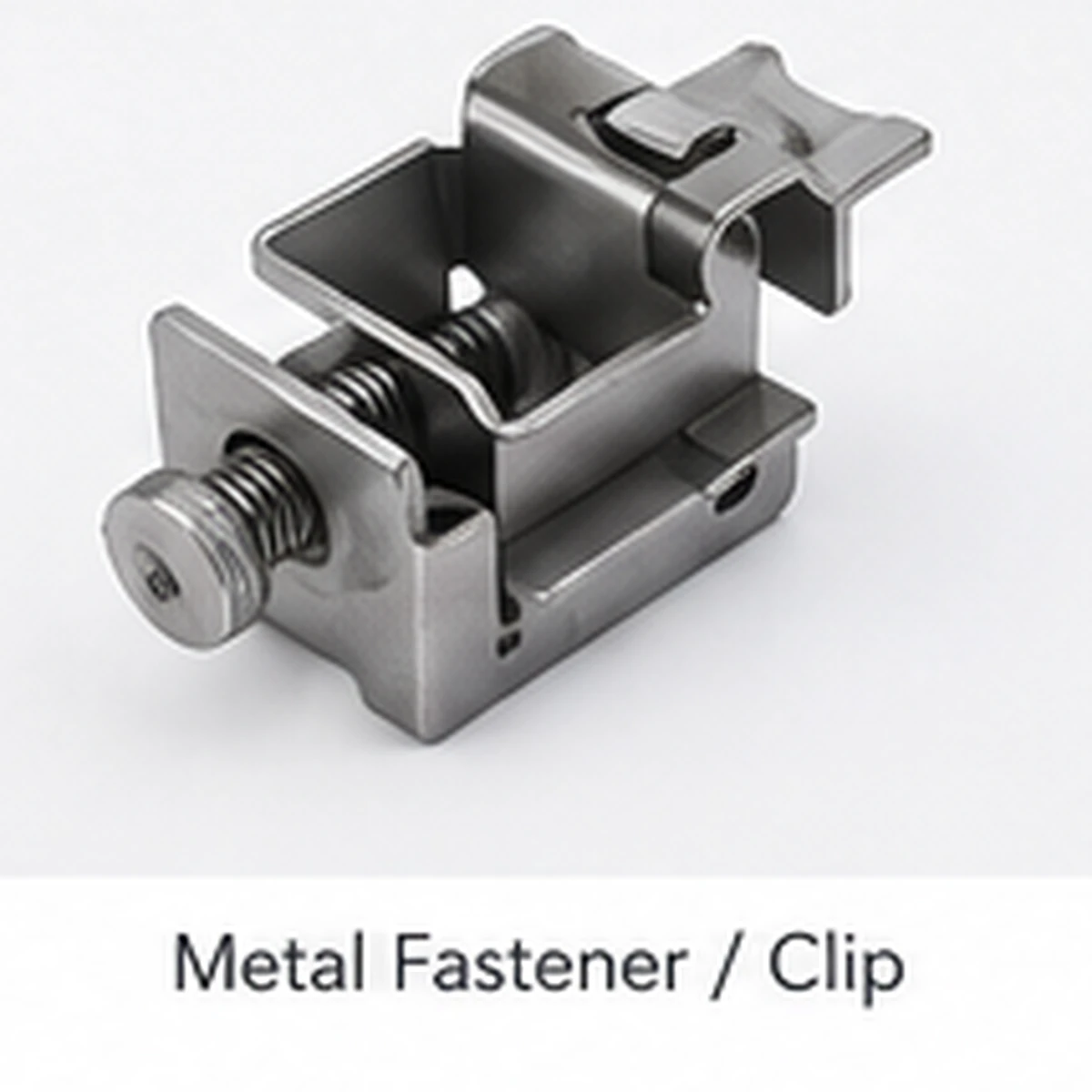 Metal fastener clip